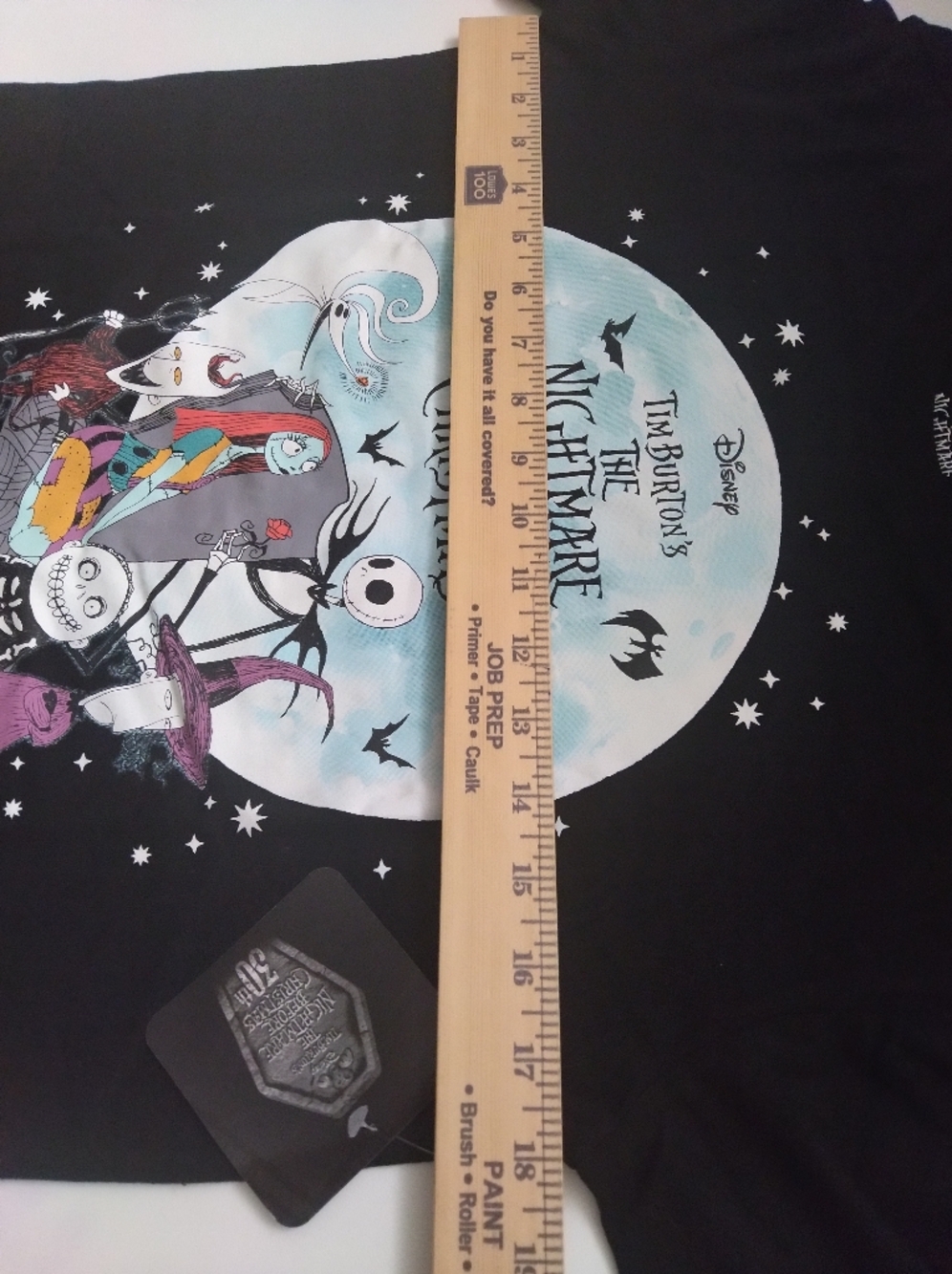 Disney The Nightmare Before Christmas Black Graphic T-Shirt Women's New Size XS - Picture 3 of 4
